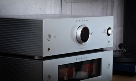 Onkyo M-80 P-80 Stereokomponenten in Silber